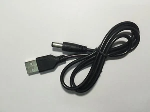 USB 2.0 A Male To DC 5.5mm x 2.1mm Plug DC Power Supply Socket Cable Cord 80cm - Picture 1 of 7