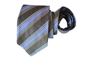 BARNEY'S NEW YORK MEN'S TIE GREEN/STRIPED Width: 3.75" Length: 59" - Picture 1 of 3