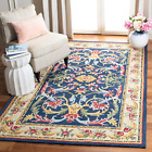 Heritage Collection Accent Rug - 3' X 5', Navy & Ivory, Handmade Traditional Ori