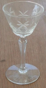 Vintage Libby Glass Company Candlelight Hand Blown Etched Stemware Cordial – VGC - Picture 1 of 9
