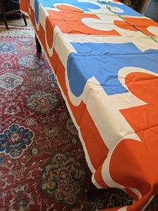 Rompecabezas De Colección Tela IKEA Sissi Edholm / Lisa Ullenius 5.3 Yardas Algodón Azul Naranja  - Imagen 1 de 6