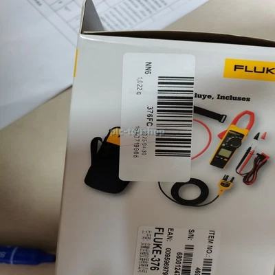 Fluke 376FC True-RMS AC/DC Clamp Meter w/ Leads - Image 1 of 3