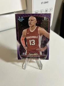 2022-23 Bowman University Chrome - Jordan Walsh #81 Purple Refractor /399 (RC) - Bild 1 von 2