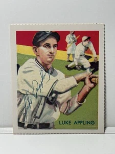 Carta da baseball LUKE APPLING Dover ristampa firmata 1934-36 Diamond Stars. - Foto 1 di 2