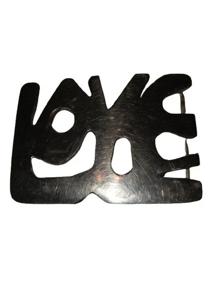 VTG BOHO Large Silver Belt Buckle Women Men Unisex Dress Fashion Corset Leather - Image 1 of 1