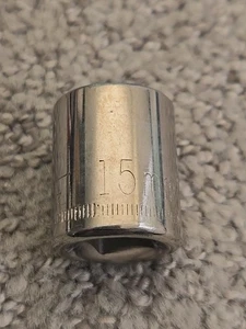 Craftsman 43547 15mm 6pt Socket 3/8" Drive Inverted G Series USA 3912 - Picture 1 of 6