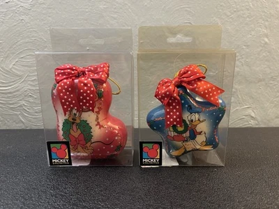 De Colección Disney Ilimitado Enesco Navidad Adorno Lote De 2 Pato Donald Pluto ¡NUEVO!! Foto 1 de 4