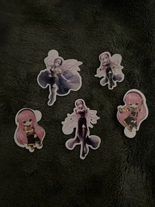 Volcaloid Megurine Luka Set Of 5 Stickers Mike’s Friend - Picture 1 of 6