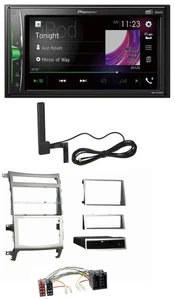 Pioneer MP3 DAB AUX 2DIN Bluetooth Autoradio für Hyundai ix55 2009-2012 silber - Bild 1 von 9