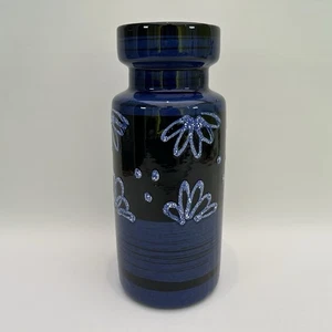 Vintage Scheurich West German Cobalt Blue Vase 517-30 - Picture 1 of 9