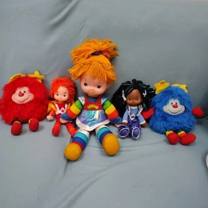 Paquete de 5 muñecas y duendes Rainbow Brite Red Butler Indigo Romeo Champ años 80 vintage - Imagen 1 de 24