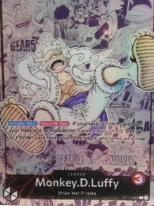 Carte one piece Monkey D Luffy custom ST10-002 L - One piece Eng cartes Proxy - Imagen 1 de 13