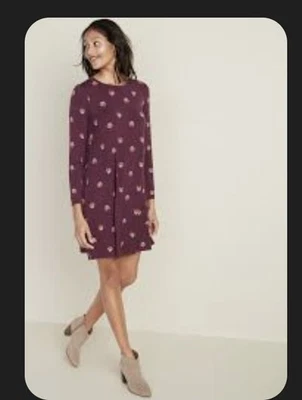 Nuevo con etiquetas Vestido Columpio Floral Azul Marino Antiguo Para Mujer Talla Grande/Borgoña/Largo Corto  Foto 1 de 4