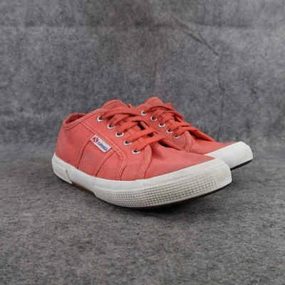 Superga Zapatos Niños 1 Tenis Lona Clásicos Informales Con Cordones Rosa Entrenador Activo Foto 1 de 4