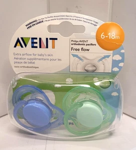 Chupetes de ortodoncia de flujo libre Philips AVENT 6-18 meses - 2 cuentas - Imagen 1 de 1