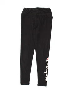 Leggings CHAMPION Mujer Gráficos Reino Unido 14 Grandes Negros CQ12 - Imagen 1 de 3