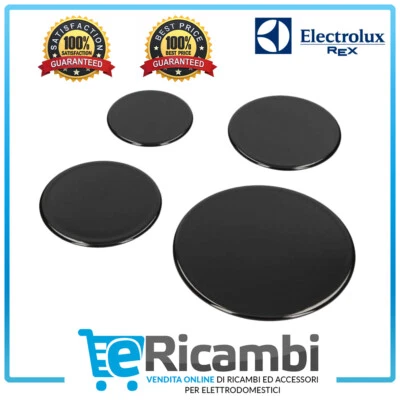 Kit 4 Piattelli Smaltati Piano Cottura Rex Electrolux Originale 50247380004