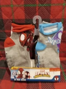 MARVEL SPIDEY AMAZING FRIENDS  10PK SOCKS SIZE 12-24M - Picture 1 of 1