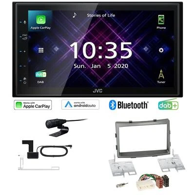JVC Autoradio Apple CarPlay DAB+ für Ssangyong Rodius II ab 2013 dunkelsilber - Bild 1 von 4