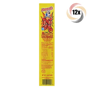 12x Sausages Hannah's TNT Red Hot Pickled Sausage | 1.7oz | Chicken Beef & Pork - Picture 1 of 1
