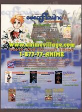 AnimeVillage.com Bandai Print Magazine Ad Escaflowne Mobile Suit Gundam Anime 