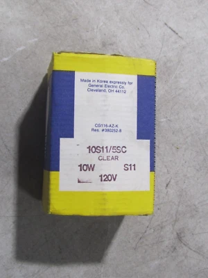 6 Pack - GE 10 watt 120 volt 10S11/5SC Railway Signal Lamp Bulb GE NEW - Image 1 of 4