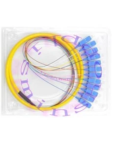 10pcs 12 core Fiber Optic Bundle Pigtail SC Single Mode Fiber Optical SM 9/125 - Afbeelding 1 van 1