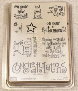 STAMPIN UP FELICITACIONES retiro, nuevo hogar, recién llegado, graduación - Imagen 1 de 2