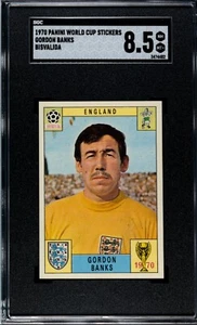 1970 Panini World Cup Mexico 70 Gordon Banks SGC 8.5 Pop 1 England Legend - Picture 1 of 2