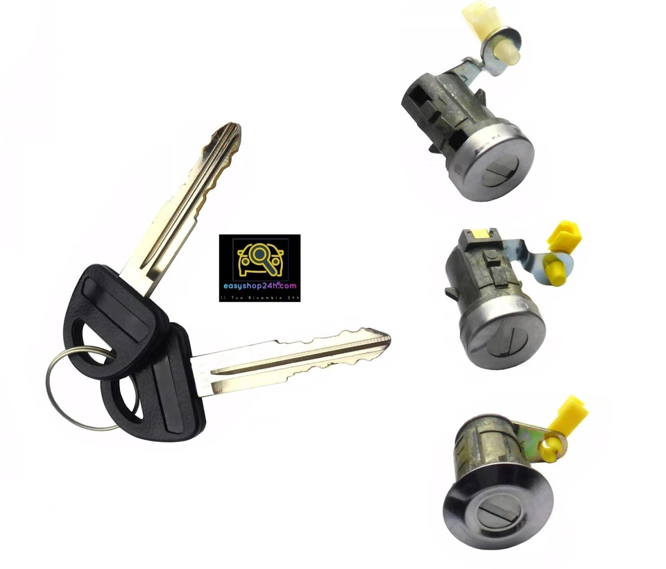 SET 3 SERRURE BARILLET DE PORTE AVANT POUR SUZUKI VITARA 88-98 DROITE GAUCH CLES - Photo 1/1