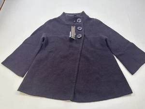 NWT Fenn Wright Manson Cardigan Sweater Womens M Lambswool Angora Purple - Picture 1 of 7