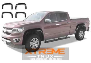 Paintable Smooth Black 15-21 Chevy Colorado Extended Fender Flares Set Long Bed - Picture 1 of 3