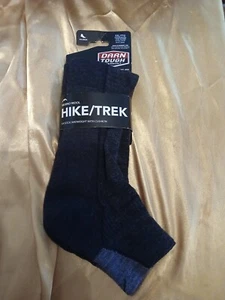 DARN TOUGH HIKE/TREK NO SHOW LIGHTWEIGHT BLACK HIKING SOCKS SIZE XXLARGE NEW - Picture 1 of 2
