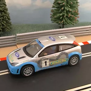 Scalextric 1:32 Car - Blue & Silver Ford Focus Rally WRC #1 #M - Picture 1 of 1