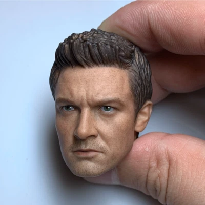 1:6 Male Head Sculpt Hawkeye heroes Je Renner Carving fit 12'' Figure - Image 1 of 4