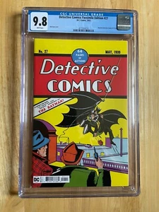 DETECTIVE COMICS FACSIMILE #27 - CGC 9.8! BOB KANE COVER! - Picture 1 of 4