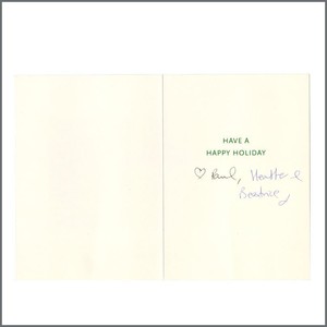 Paul McCartney & Heather Mills Autographed MPL Christmas Card (UK)