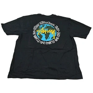 Stüssy One World T-Shirt schwarz Größe XL - Bild 1 von 3