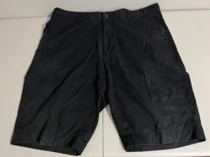RARE 🔥 Jhane Barnes Cotton Rayon Shorts Mens 38 11" Black Vintage - Picture 1 of 6