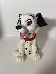 Vintage Applause Disney  101 Dalmations Pongo Coin Money Piggy Bank White Black  - Picture 1 of 6