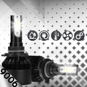 NUEVO 9006 HB4 6000K Blanco Hielo 8000LM Cree Faros Led Kit Haz Alto Bajo - Imagen 1 de 12