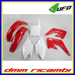 Kit plastiche UFO plast HONDA CR 125 R 06>07 rosso bianco OEM CR125 2006 2007 - Foto 1 di 1