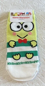 Kero Kero Keroppi SANRIO PERSONAGGI Donna No Show CALZINI DONNA Cotone Nuovi con etichette - Foto 1 di 5