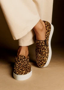 BNIB Sezane Theo Sneakers, Leopard, Small EU 39/6 (fit small 6 or 5.5) RRP £140 - Picture 1 of 9