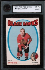 1971 72 OPC O-Pee-Chee #11 Bill White KSA 9.5 NGM Chicago Blackhawks - Picture 1 of 4