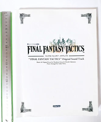 Libro de partituras de piano banda sonora original de Final Fantasy TACTICS 1998 JPN Foto 1 de 4