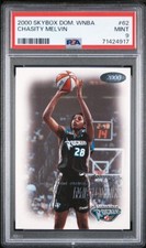 2000 Skybox Dominion WNBA Chasity Melvin PSA 9 Rookie NC State Wolfpack