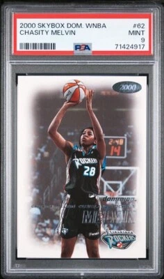 2000 Skybox Dominion WNBA Chasity Melvin PSA 9 Rookie NC State Wolfpack - Image 1 of 2