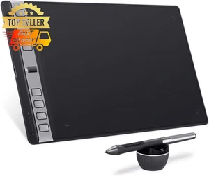 Inspiroy 2 Large Drawing Tablet 10x6" w/ Scroll Wheel 8 Keys Stylus for PC Mac - Picture 1 of 12
