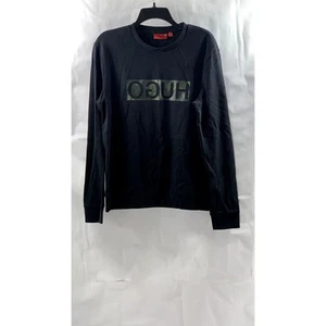 Sudadera Pullover HUGO HUGO BOSS Para Hombre Negra Logo Cuello Redondo Talla L - Imagen 1 de 10